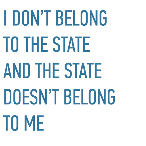 I DONT BELOLONG TO THE STATE