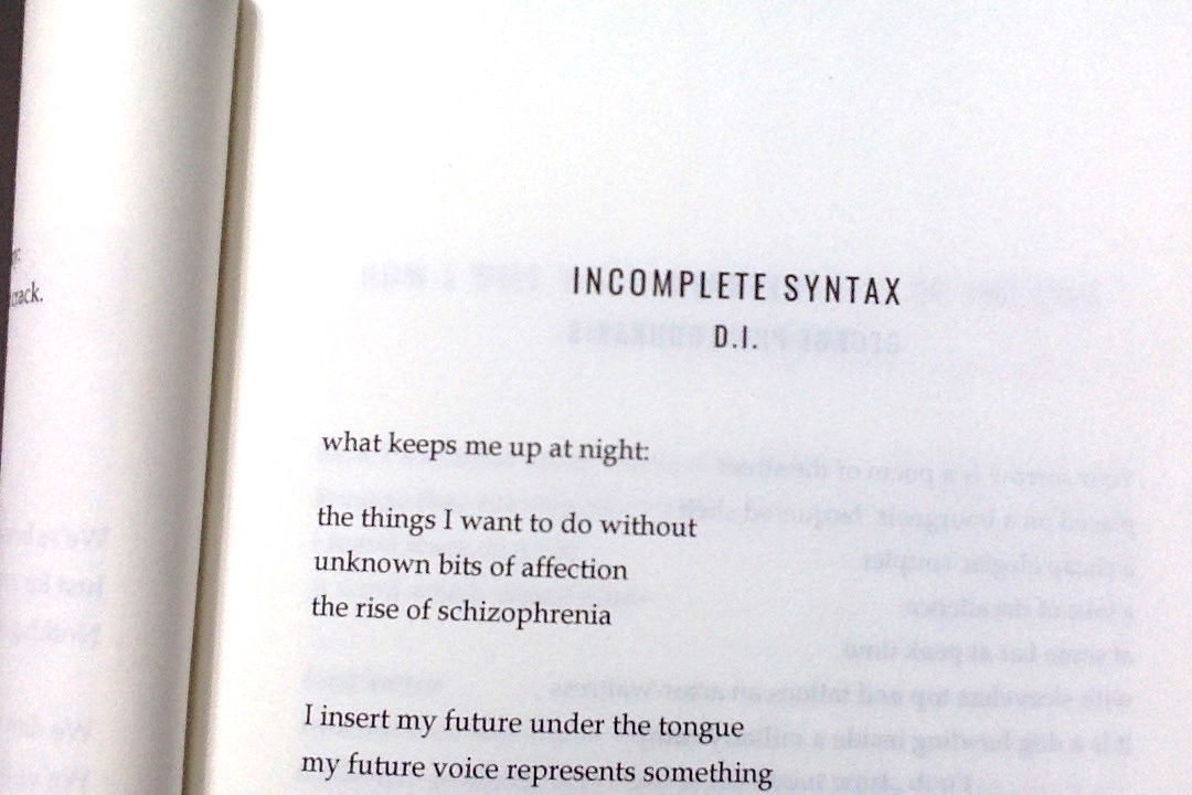 Incomplete Syntax extract